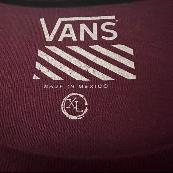 VANS | Vans Logo Red Short Sleeve Tee Shirt Sz XL - Picture 6 of 6